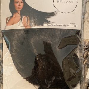 BELLAMI FAUX WRAP PONYTAIL 160g 20” dark brown